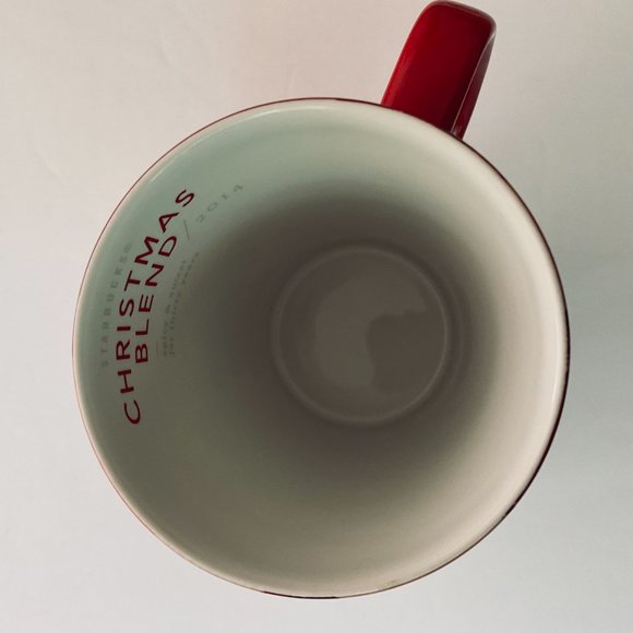 STARBUCKS "Christmas Blend" Vintage Red 2014 Collectible Mug NWOT - Picture 3 of 5